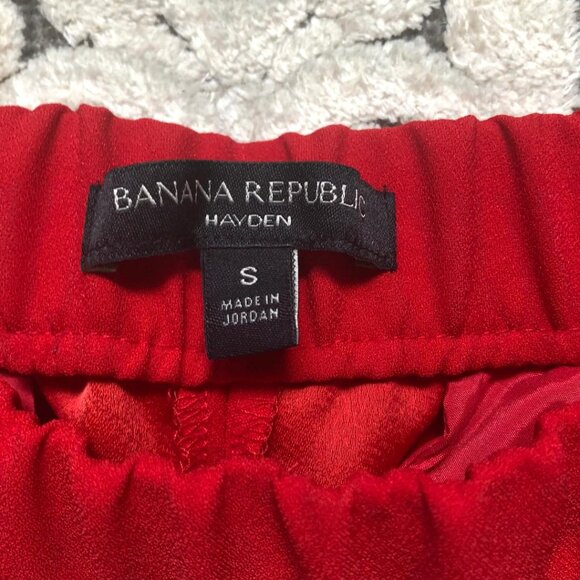 Banana Republic Hayden, Red, Polyester, Pull-on, Dressy,Trousers/Pants, Sz Small - Picture 3 of 8